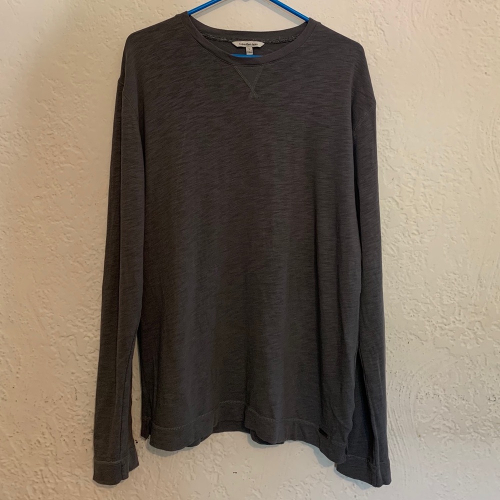 Calvin Klein Jeans Men’s Long Sleeve Gray